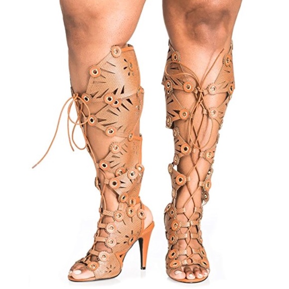 kitten heel gladiator sandals